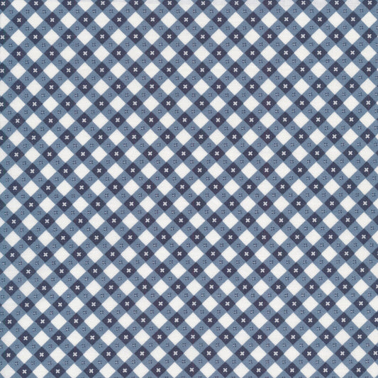 Poppie Cotton | Gingham Picnic | Liberty Blue