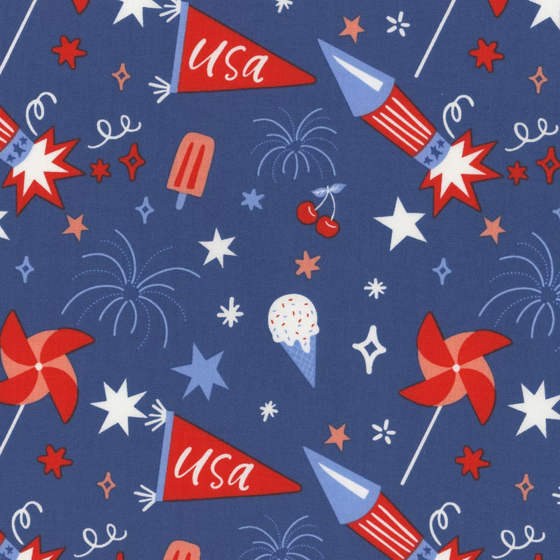 Riley Blake | Firecracker | Blue