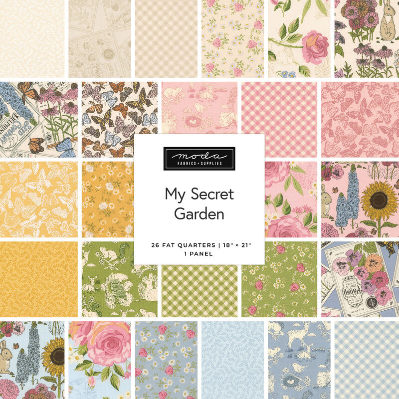 Riley Blake | Secret Garden Fat Quarter Bundle, 21 Pcs. | FQ-18040-21