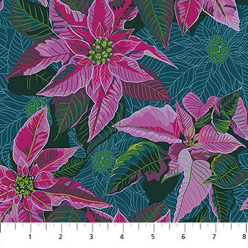 Anna Maria Textiles | Cozy Christmas | Poinsettia | Flourish