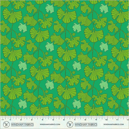Windham Fabrics | Sally Kelly | Sunshine | Ginkgo | Kelly