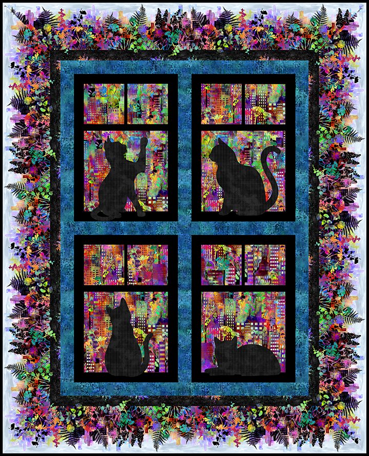 In The Beginning Fabrics | Jason Yenter | Urban Jungle Quilts | Contains 5 Quilt Patterns