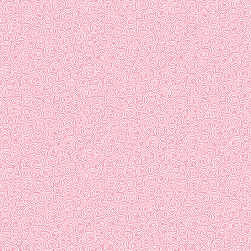 Quilting in Bloom - Scroll Blender Pink Fabric by Lorelai Kuecker for Northcott