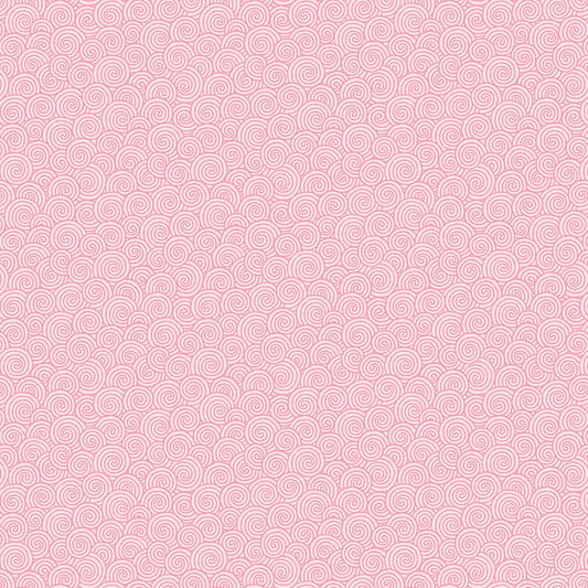 Quilting in Bloom - Scroll Blender Pink Fabric by Lorelai Kuecker for Northcott