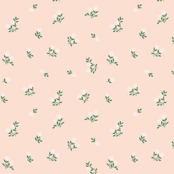Ditsy Hydrangea Pink Home Sweet Home fabric by Rifle Paper Co.