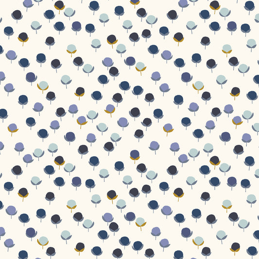 Cotton + Steel | Gathering in the Garden | Budlings | Meadowland Metallic | RC102-ME4M