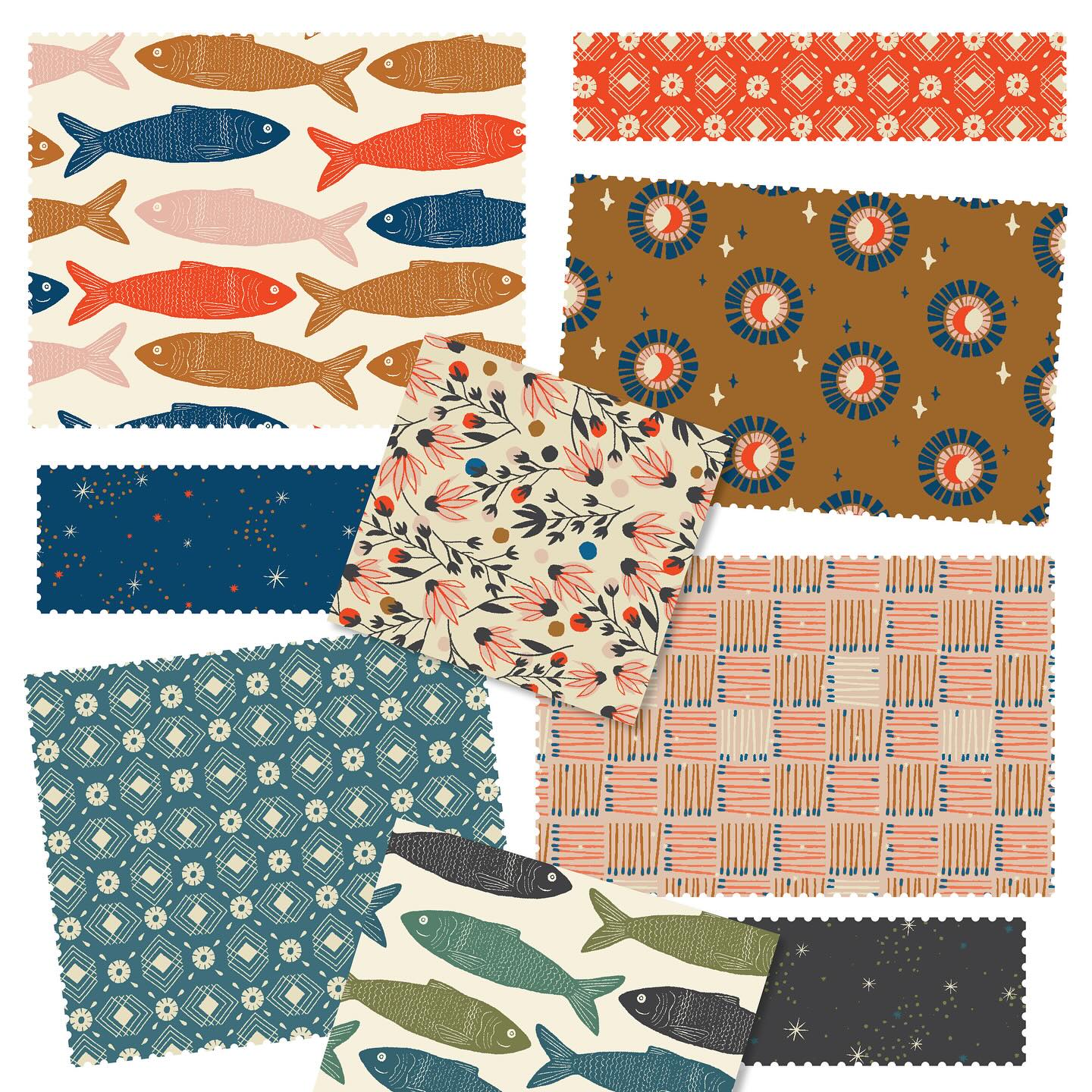 Cotton + Steel | Riverbank | 1 Yard Bundle | 18 Fabrics