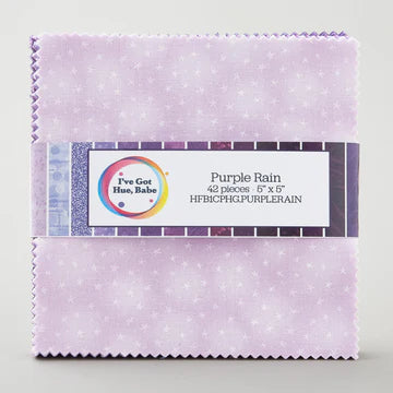 I've Got Hue, Babe | Purple Rain | 42PC 5" Charm Pack