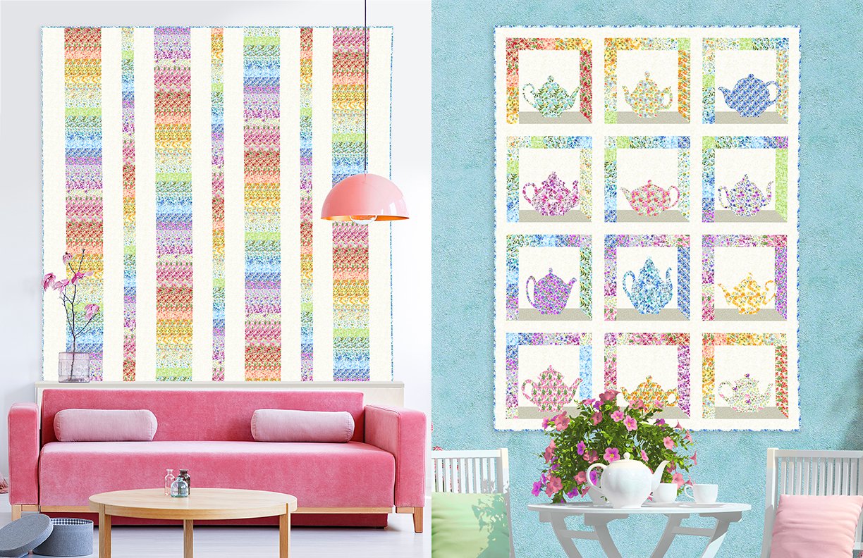 In The Beginning Fabrics | Jason Yenter | Charming Floral Quilts | Contains 6 Quilt Patterns