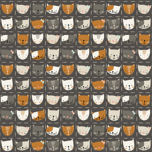 Cotton + Steel | Sazerelli Designs | Kitty Kats | Kitty Kat Kuties | SD100-CA3