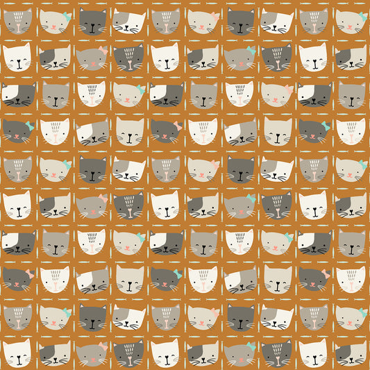 Cotton + Steel | Sazerelli Designs | Kitty Kats | Kitty Kat Kuties | SD100-SM2