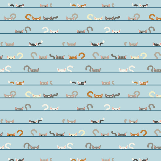 Cotton + Steel | Sazerelli Designs | Kitty Kats | Kurious Kats | SD102-HK1