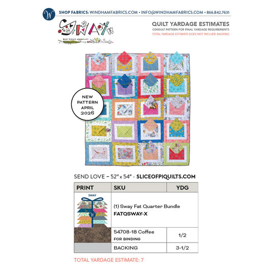 Quilt Kit | Riley Blake | Send Love | Designed by Slice of PI Featuring Sway by Kori Collection