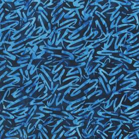 Fabri-Quilt, Inc. | Batik Navy Scribbles