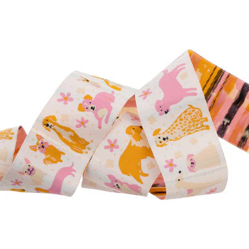 Ribbon | Dog Medley | 1-1/2" width | Dog Park by Sarah Watts