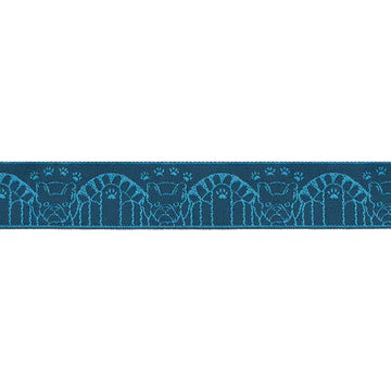 Ribbon | Frenchie | 7/8" width | Dog Park by Sarah Watts