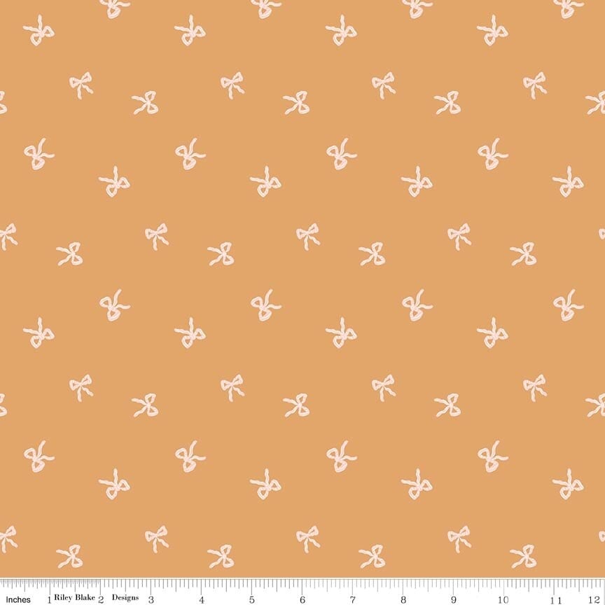 Riley Blake | Sweet Cotton Tales | Tales, Twirls & Ties | Apricot
