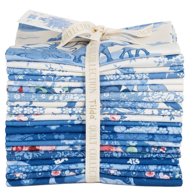 Tilda | Something Blue | Fat Quarter Bundle (10) | Light