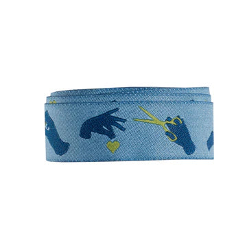 Ribbon | Busy Fingers | Noon Blue | Tula Pink | 7/8"