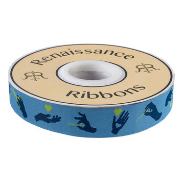 Ribbon | Busy Fingers | Noon Blue | Tula Pink | 7/8"