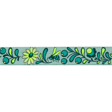 Ribbon | Birds & Bees Spirit | Teal 7/8" | Tula Pink | Everglow