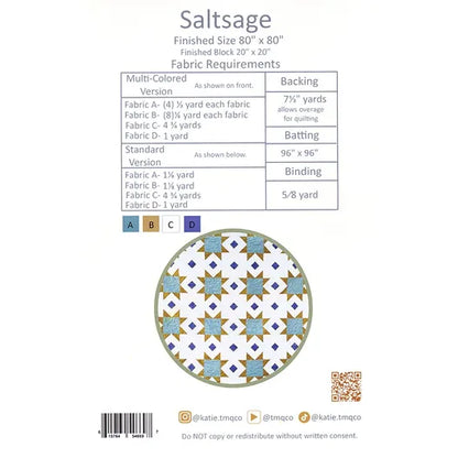 Pattern | Saltage by Traditionally Modern Quilt Co.
