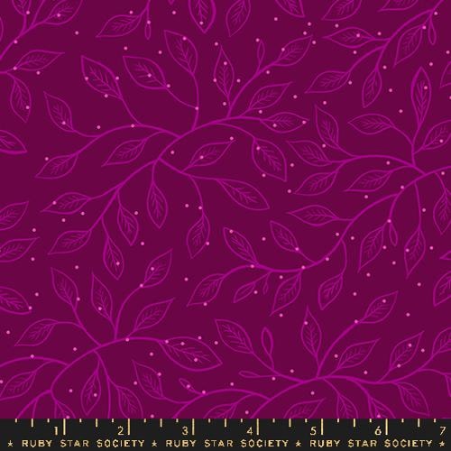 Ruby Star | Glow Garden | Sarah Watts | Wandering Vines Purple