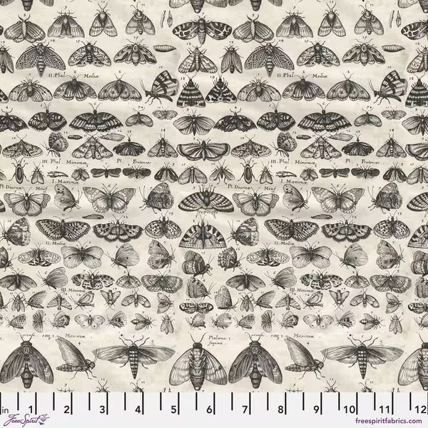 FreeSpirit | Tim Holtz | Palette Charcoal | Charcoal Moths | Charcoal
